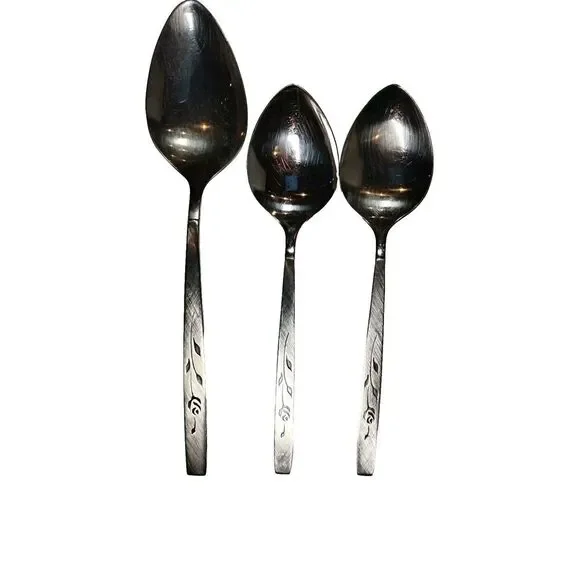 Oneida Oneidacraft Deluxe Lasting Rose 29 Forks Knives Spoons Stainless Flatware - Picture 7 of 15